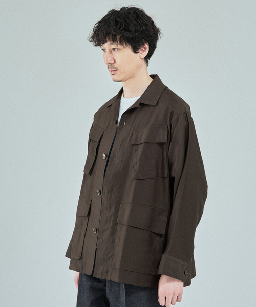 ミリタリージャケット モッズコート ETS.MATERIAUX(マテリオ) スーピマ ファティーグ ジャケットの画像