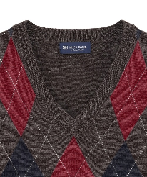 「Pitta Re:)」 ニットベスト LL ネイビー メンズ_画像3