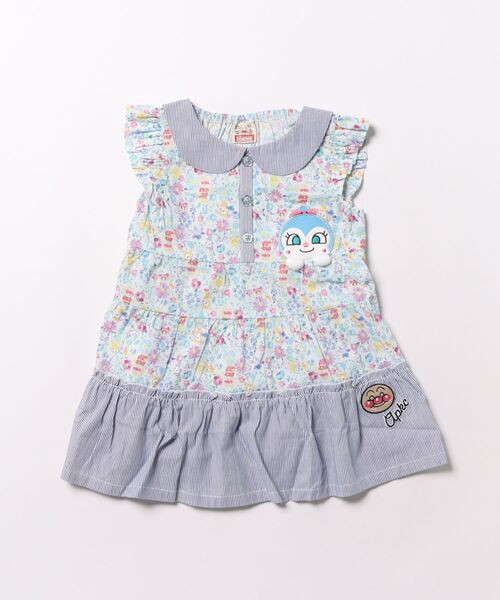 ワンピース ひょっこりアップリケワンピース キッズ 子供服 女の子の画像