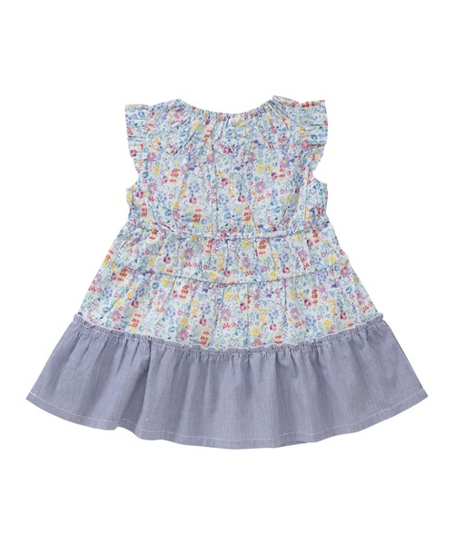 ワンピース ひょっこりアップリケワンピース キッズ 子供服 女の子の画像
