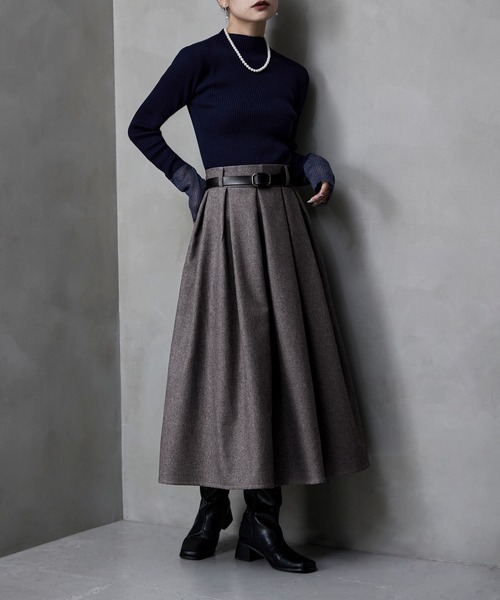 「etoll.」 フレアスカート FREE ブラック レディース_画像5