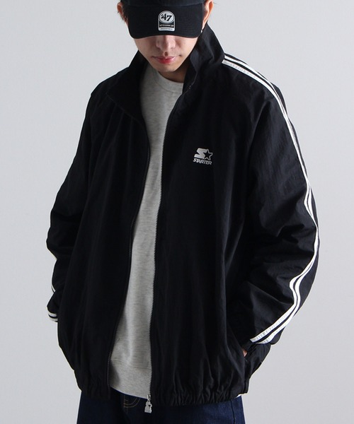 「STARTER BLACK LABEL」 ジャージブルゾン L グレー メンズ_画像2