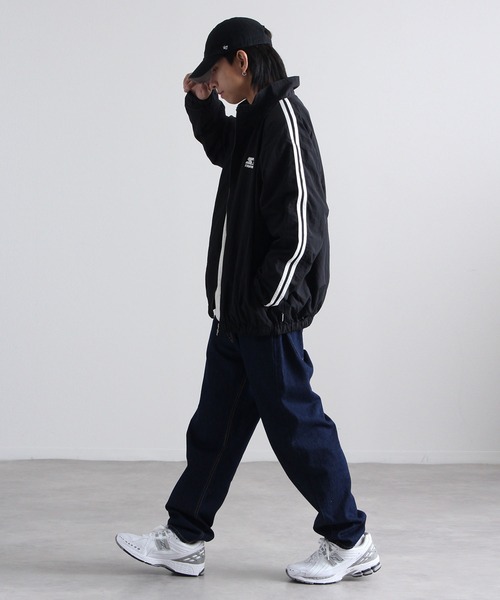 「STARTER BLACK LABEL」 ジャージブルゾン L グレー メンズ_画像6