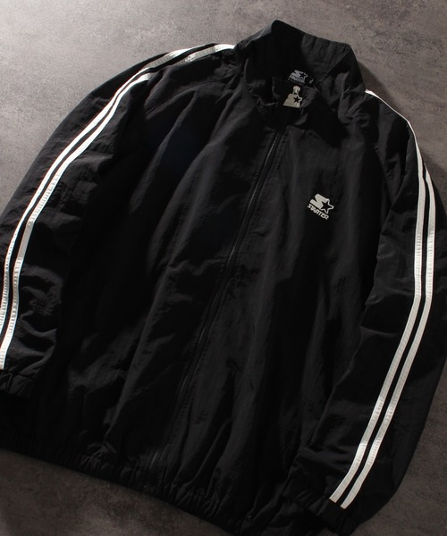 「STARTER BLACK LABEL」 ジャージブルゾン L グレー メンズ_画像7