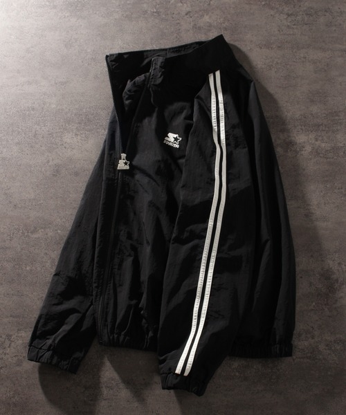 「STARTER BLACK LABEL」 ジャージブルゾン L グレー メンズ_画像8