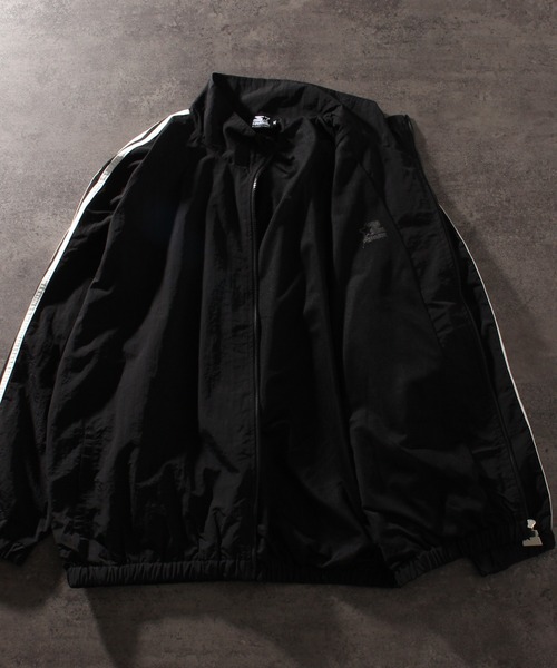 「STARTER BLACK LABEL」 ジャージブルゾン L グレー メンズ_画像9