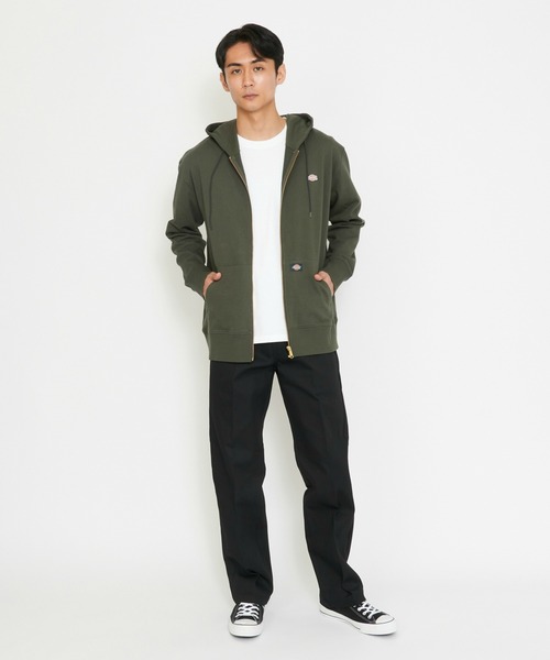 Dickies（ディッキーズ） パーカー ワッペンジップアップパーカー