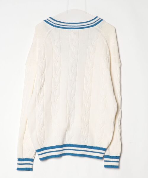 「Traditional Weatherwear」 ニットカーディガン S ホワイト レディース_画像2