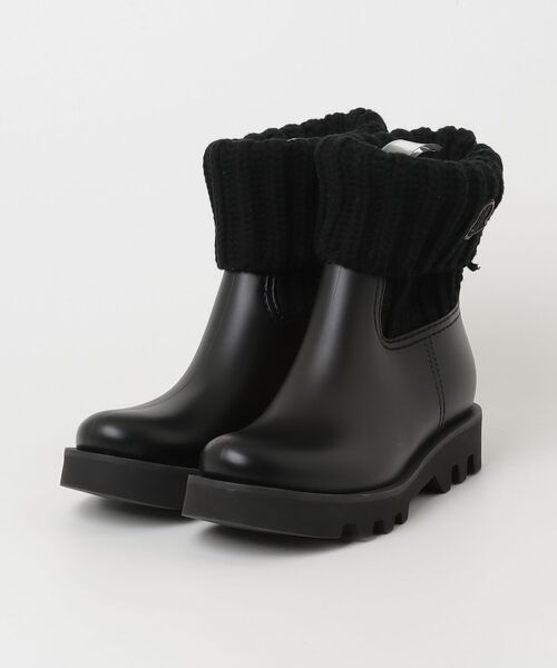 MONCLER（モンクレール） GINETTE レイン ショートブーツ 37 ブラック
