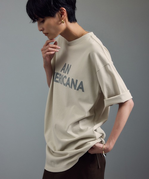 AMERICANA（アメリカーナ） 半袖Tシャツ FREE ベージュ系その他2