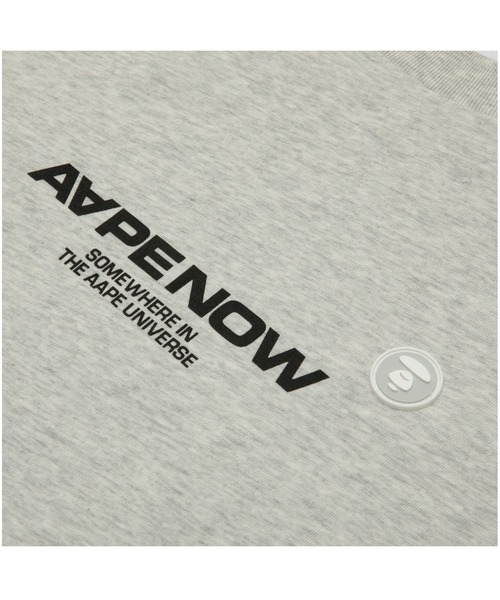 「AAPE BY A BATHING APE」 長袖Tシャツ SMALL オフホワイト メンズ_画像5