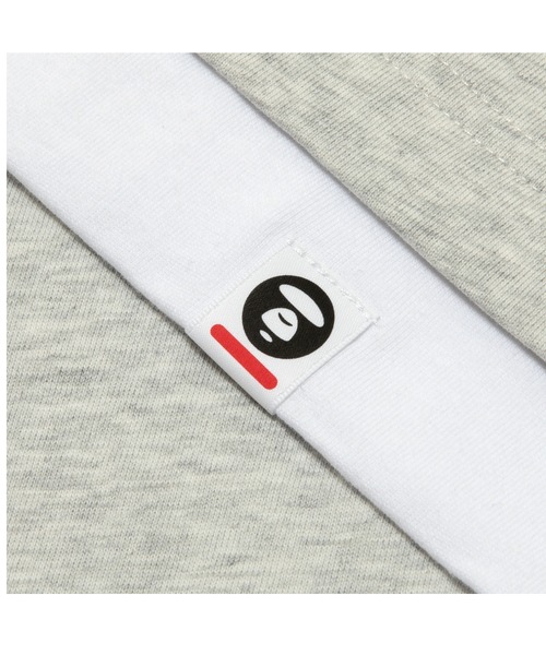 「AAPE BY A BATHING APE」 長袖Tシャツ SMALL オフホワイト メンズ_画像7