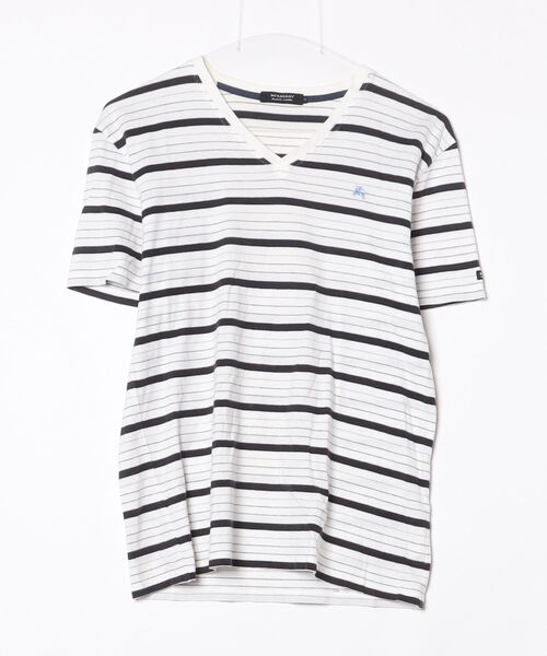 BURBERRY BLACK LABEL（バーバリーブラックレーベル） ボーダー柄半袖T