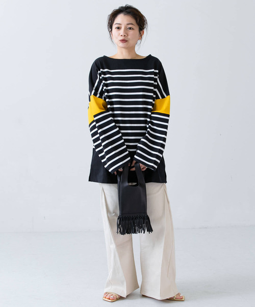 「Healthknit」 長袖カットソー FREE グリーン レディース_画像5