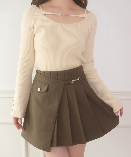 「Ambre Neige」 キュロット FREE チャコールグレー レディース_画像3