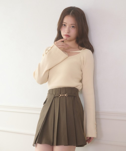「Ambre Neige」 キュロット FREE チャコールグレー レディース_画像7