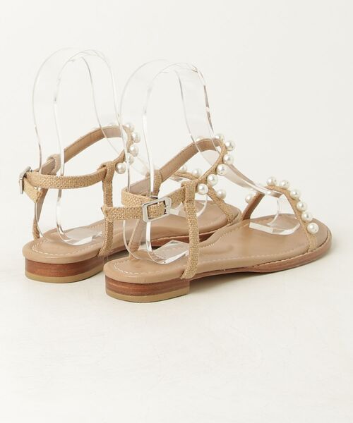 「TSURU by Mariko Oikawa」 フラットサンダル 36 ベージュ レディース_画像2
