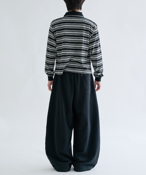 「EPNK」 長袖ポロシャツ MEDIUM ブラック メンズ_画像5