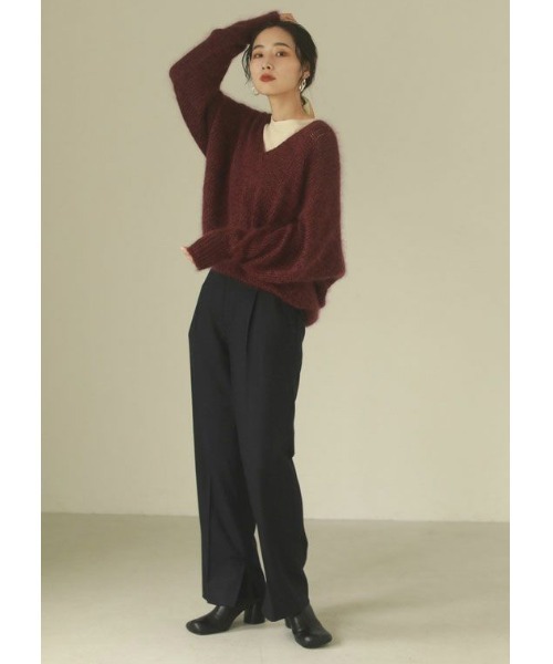 TODAYFUL トゥデイフル todayful パンツ ジョーゼットスリットパンツ