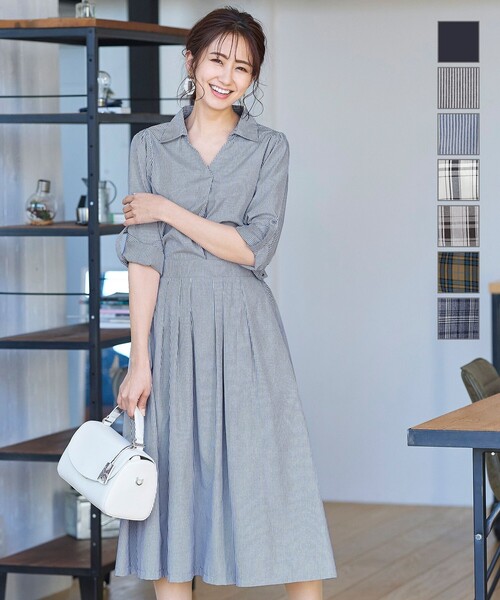 Tiaclasse ワンピース スキッパーシャツワンピース : ZOZOTOWN Yahoo