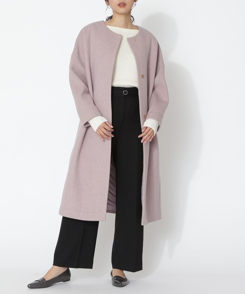 NATURAL BEAUTY BASIC パンツ センタープレスストレートワイド