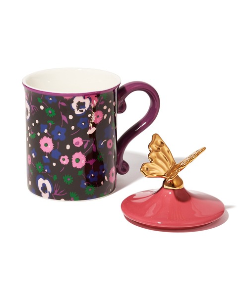 Francfranc（フランフラン） 食器 ANNA SUI フタ付きマグ フラワー