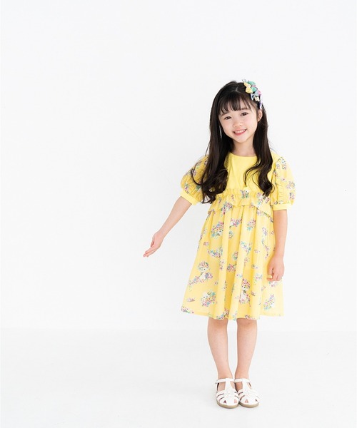 nino 花柄 半袖ワンピース 110cm（楽天市場】nino フラワー