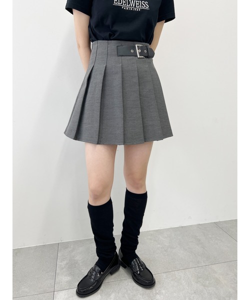 スカート 「PHILLY」ベルトデザインプリーツスカート : ZOZOTOWN Yahoo