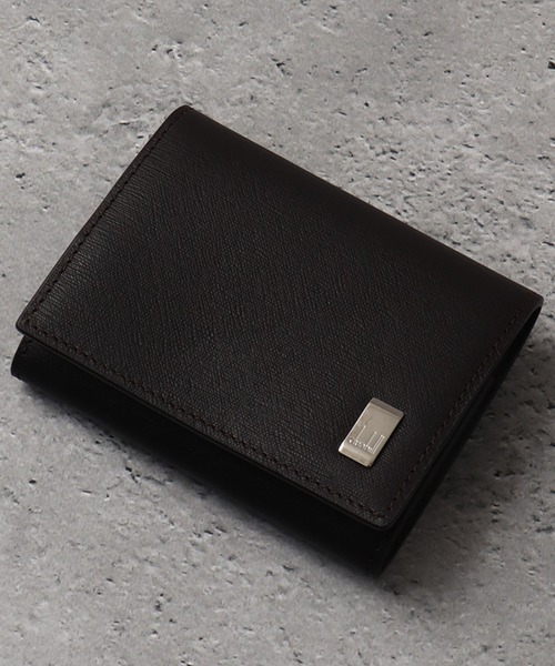 【未使用品】dunhill　ダンヒル コインケース 本革 レザー ロゴプレート dunhill コインケース 「DUNHILL/ダンヒル」本革 ロゴ刻印メタル