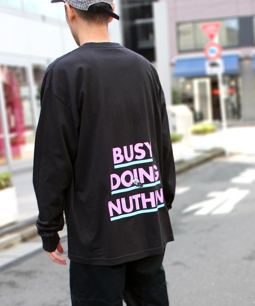 HUF Busy L/S T-Shirt Black Tシャツ HUF Busy L/S T-Shirt Black Tシャツ (HUF/Tシャツ・カットソー