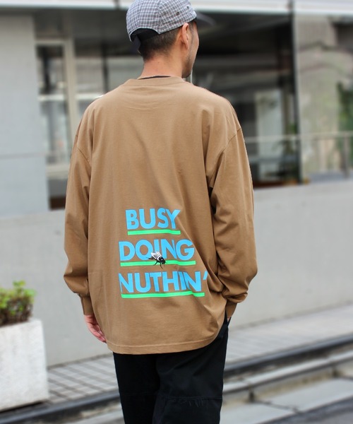 HUF Busy L/S T-Shirt Camel Tシャツ HUF tシャツ 「HUF」ハフ BUSY L/S POCKET TEE ロングスリーブT