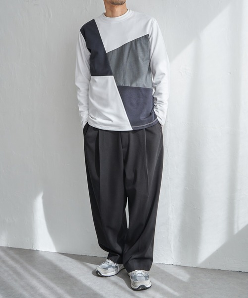 ikka（イッカ） tシャツ ブロックスポンチロンT メンズ : ZOZOTOWN