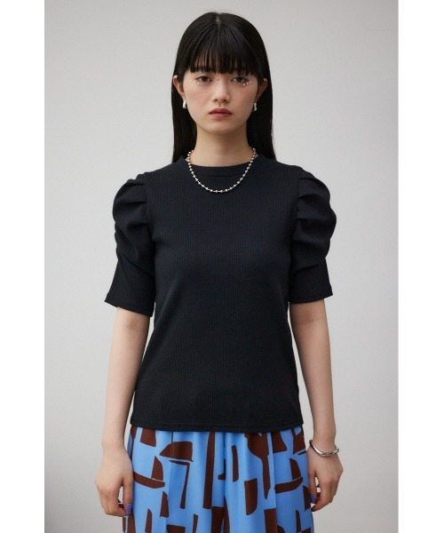 AZUL BY MOUSSY tシャツ パフスリーブギャザートップス