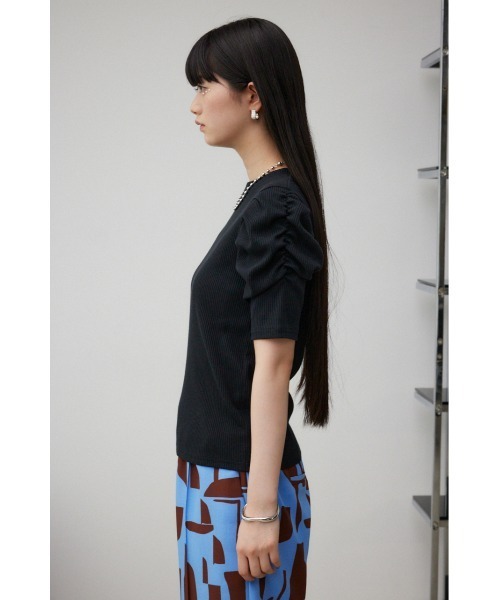 AZUL BY MOUSSY tシャツ パフスリーブギャザートップス
