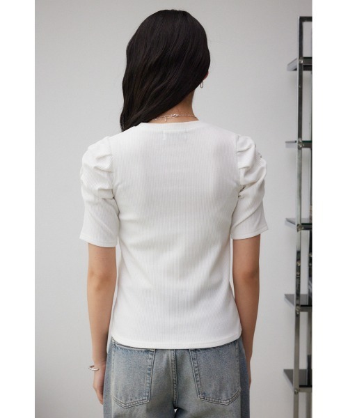 AZUL BY MOUSSY tシャツ パフスリーブギャザートップス