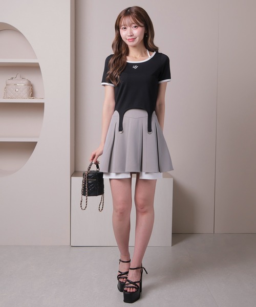 トップス ドレス 売れ筋商品|||スカート セクシー クロップ スプリット レディース Glossy by ROBE de FLEURS/グロッシー】ノースリーブ セクシー