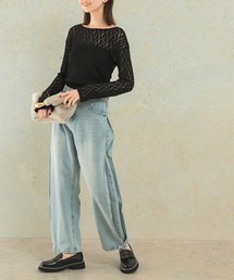 ジーンズ デニム デニムパンツ YENN　SIDE PLEATED DENIM PANTS レディース｜ZOZOTOWN Yahoo!店