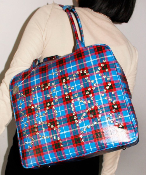 HEY! Mrs ROSE Rhinestone Boston ハンドバッグ HEY! Mrs ROSE(ヘイ！ミセスローズ)Rhinestone Boston（トート