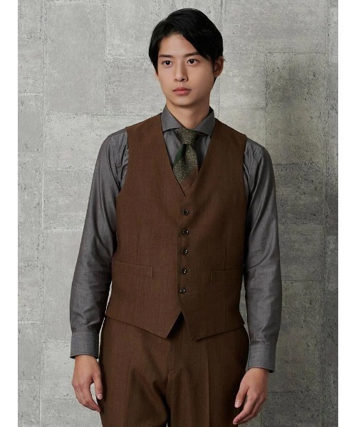 ENGINEEREO GARMENTSワークベスト　ブラウン 80's UPS ワークベスト 旧ロゴ 実寸(M位) | NEW ITEM | Style