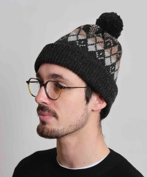 Number (N)ine ニット帽 ベージュ・黒ストライプ Number (N)ine ニット帽 ベージュ・黒ストライプ - メルカリ