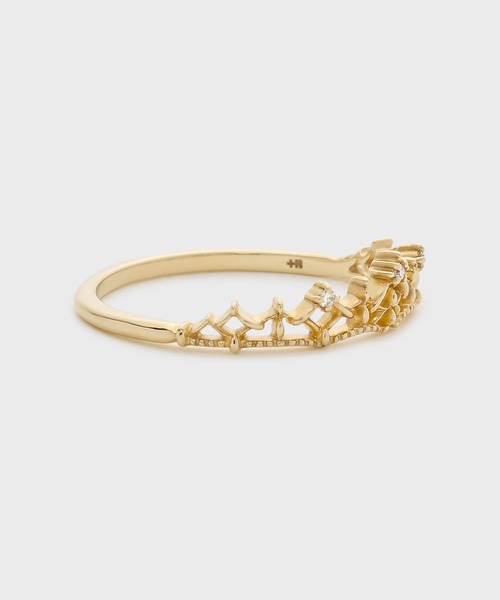 指輪 リング 「Pocket Ring」K10ダイヤモンドリング レディースの画像