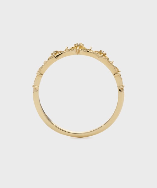 指輪 リング 「Pocket Ring」K10ダイヤモンドリング レディースの画像