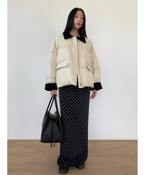 Didot showroom ワークジャケットダウン　ベージュ　コーデュロイ 今年のアウターを早速ゲット🤲🏻 @didot.showroom の♡♡ このちょうど