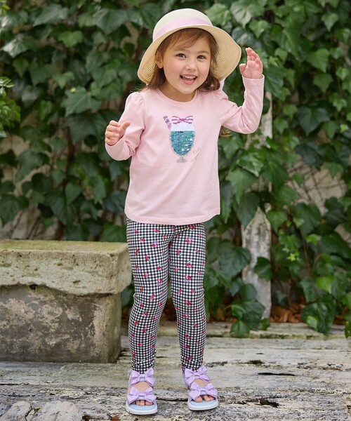 ANY（エニィ） tシャツ ミラクルスパンコール長袖Tシャツ キッズ 子供
