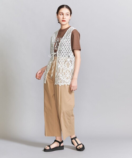 BEAUTY&YOUTH UNITED ARROWS 2WAYレースベスト新品 BEAUTY＆YOUTH UNITED ARROWS ベスト ジレ ナイロンレース -2WAY