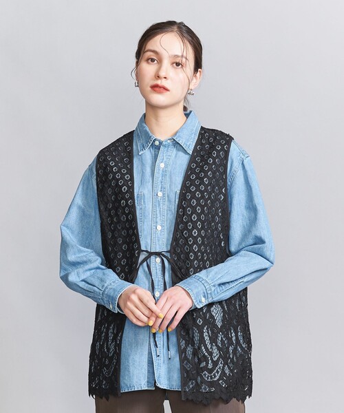 H Beauty&Youth ベスト ジレ ※ブラック
