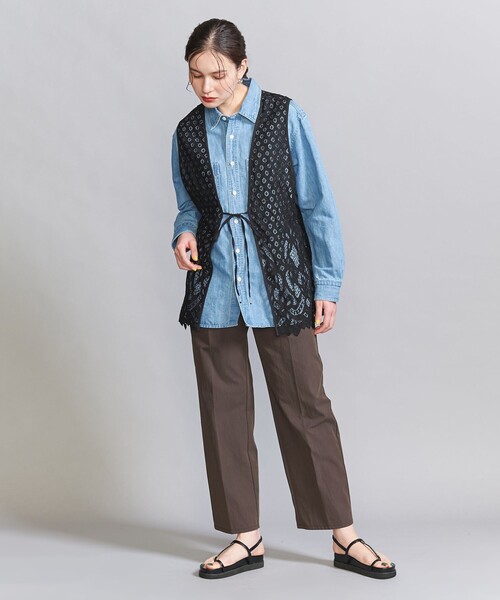 BEAUTY&YOUTH UNITED ARROWS 2WAYレースベスト新品 BEAUTY&YOUTH UNITED ARROWS ナイロンレース ベスト －2WAY