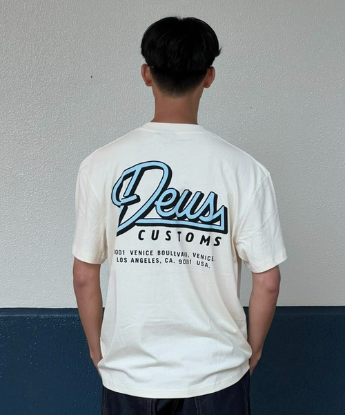 【DEUS】CONDUIT TEE★コットンジャージー素材 ボックスフィット DEUS EX MACHINA tシャツ 「DEUS」Conduit Tee コンジットティー