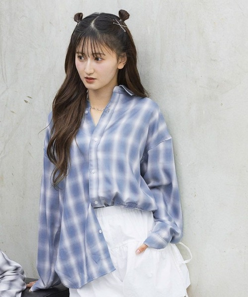 ブラウス シャツ チェックシャツ長袖/AND YUA ANY/319409 キッズ 子供服 男の子 女の子 | GLOBAL WORK | 03