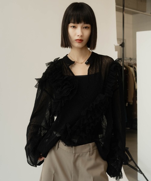 Knuth Marf ブラウス シャツ tulle design blouse レディース